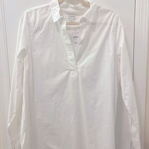 J crew white blouse
